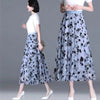 Elegant Floral Mesh Appliques Tulle Hook Slight Stretch Loose Midi Skirt Mssza