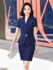 Elegant Formal Lantern Sleeve Blazer And Skirt 2 Piece Suit Mssza