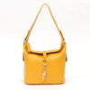 Elegant Genuine Leather Charming Ring Medium Shoulder Hobo Bag Mssza