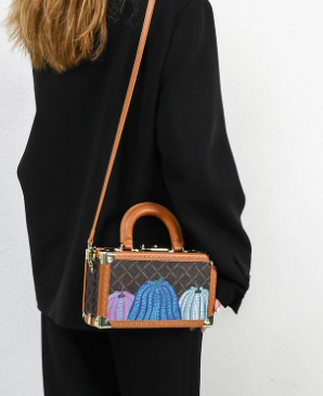 Elegant Genuine Leather Evening Top Handle Satchel Small Hard Purse Pumpkin Box Crossbody Handbags Mssza