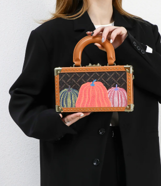 Elegant Genuine Leather Evening Top Handle Satchel Small Hard Purse Pumpkin Box Crossbody Handbags Mssza