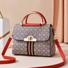 Elegant Geometric Printed Decorative versatile Large capacity Shoulder Crossbody Bag Mssza
