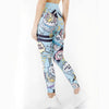 Elegant Graffiti Sportswear Yoga Set Workout Tracksuit Mssza