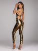 Elegant Halter Hollow Out Sleeveless Bodycon Jumpsuit Mssza