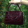 Elegant Hasp Open Pocket PU Leather Tote Party Handbag Mssza