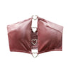 Elegant Heart-Shaped Sparkling Diamond Strapless Tight Bottomed Crop Top Mssza