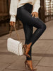 Elegant High Street Skinny PU Leather Pencil Pants Mssza
