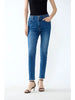 Elegant High Waist Hip Lifting Small Stretch Nine Point Tight Look jeans Mssza
