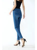 Elegant High Waist Hip Lifting Small Stretch Nine Point Tight Look jeans Mssza