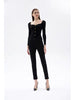 Elegant High Waist Hip Lifting Small Stretch Nine Point Tight Look jeans Mssza