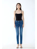 Elegant High Waist Hip Lifting Small Stretch Nine Point Tight Look jeans Mssza