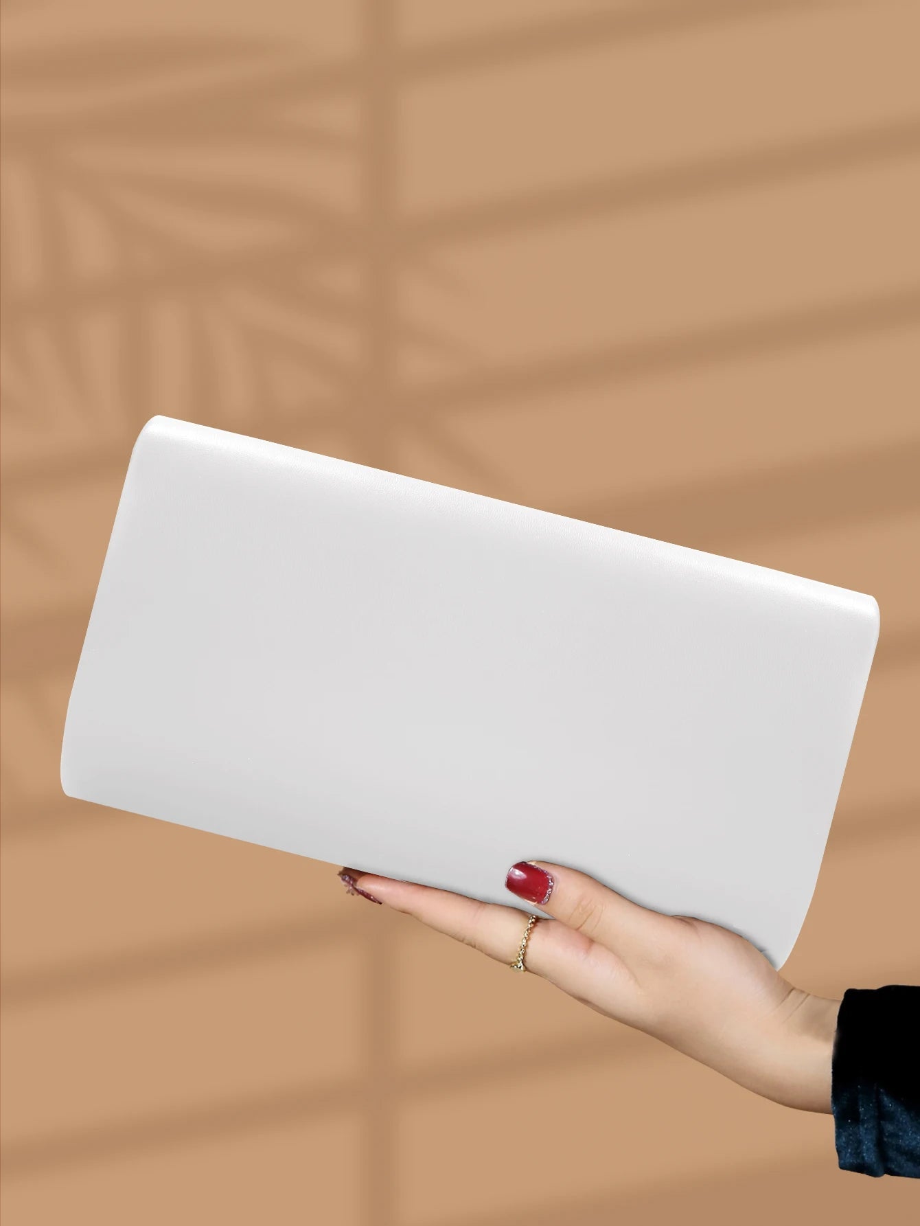 Elegant Luxurious Faux Leather Party Versatile Chain Clutch Evening Bag Mssza