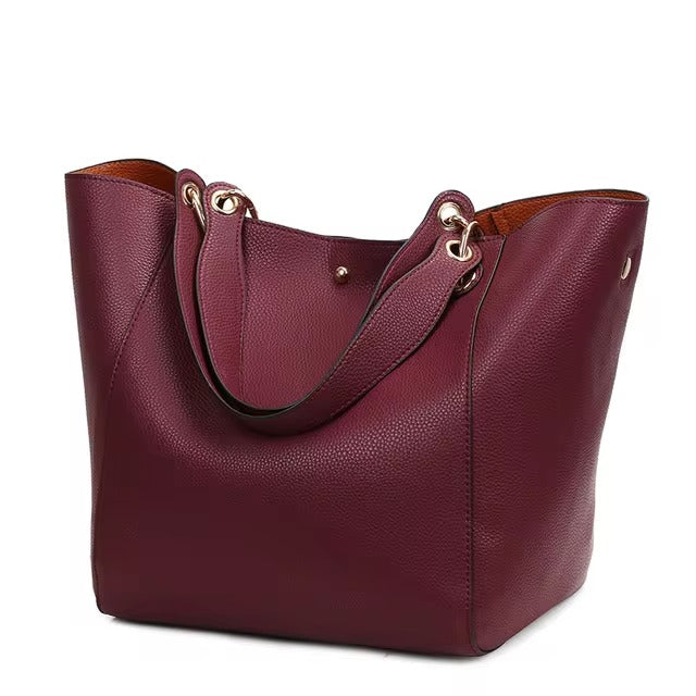 Elegant Luxury Leather Sequined Big Capacity Top-handle Totes Crossbody Handbags Mssza
