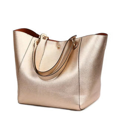 Elegant Luxury Leather Sequined Big Capacity Top-handle Totes Crossbody Handbags Mssza