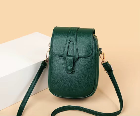 Elegant Mobile Phone One-Shoulder Crossbody Messenger Bag Mssza