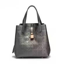 Elegant New Steel Embossed Handheld Bun Tote Bag Mssza