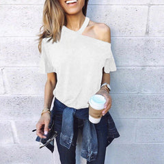 Elegant Off Shoulder Casual Tops Mssza