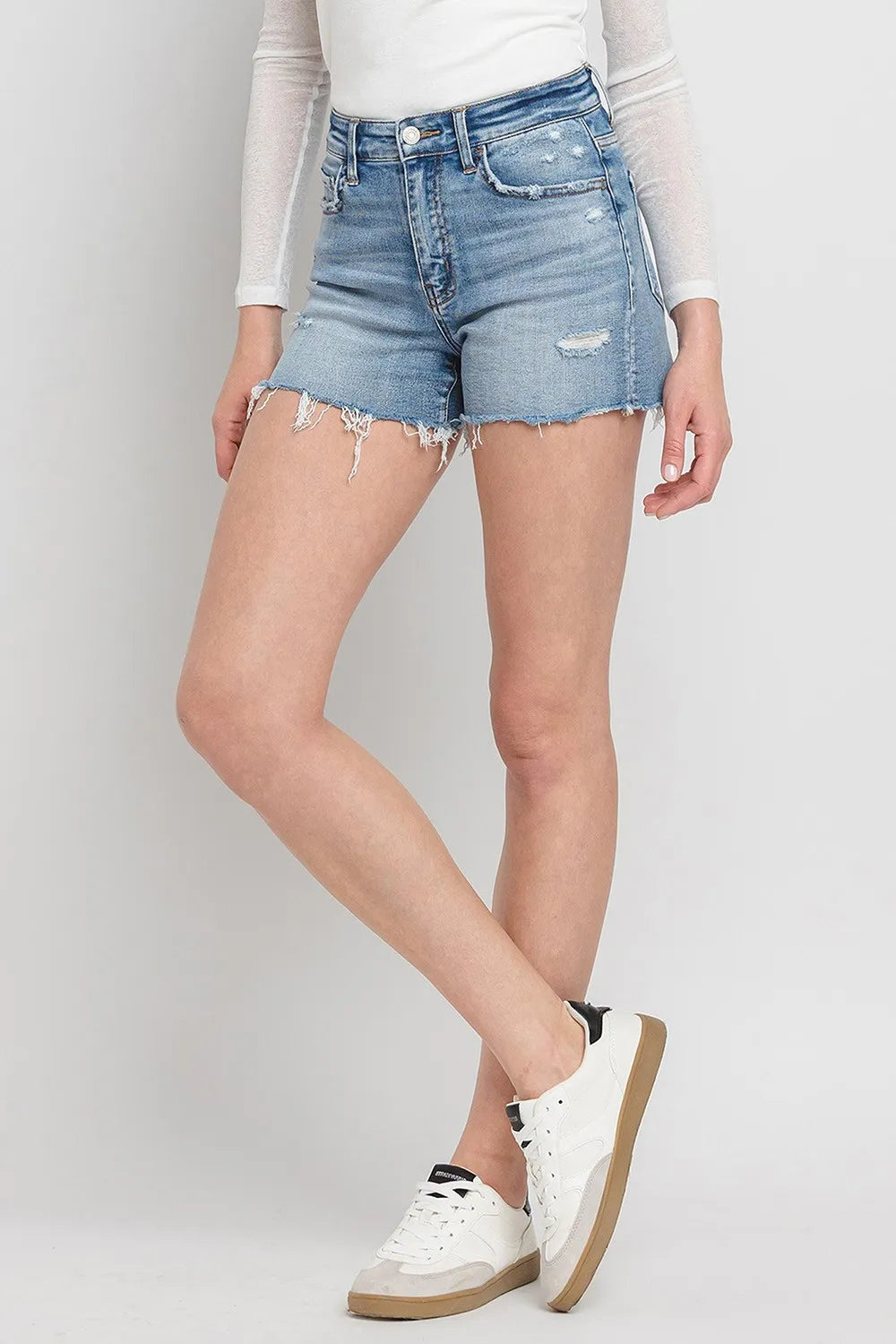 Elegant Outdoor Vervet by Flying Monkey High Rise Denim Shorts Mssza