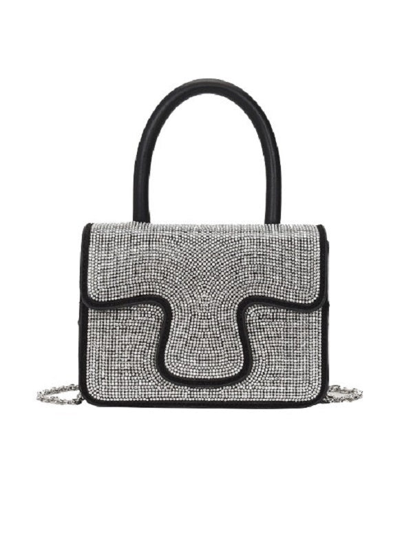 Elegant Patch Rhinestone Chain Handbags Mssza