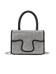 Elegant Patch Rhinestone Chain Handbags Mssza