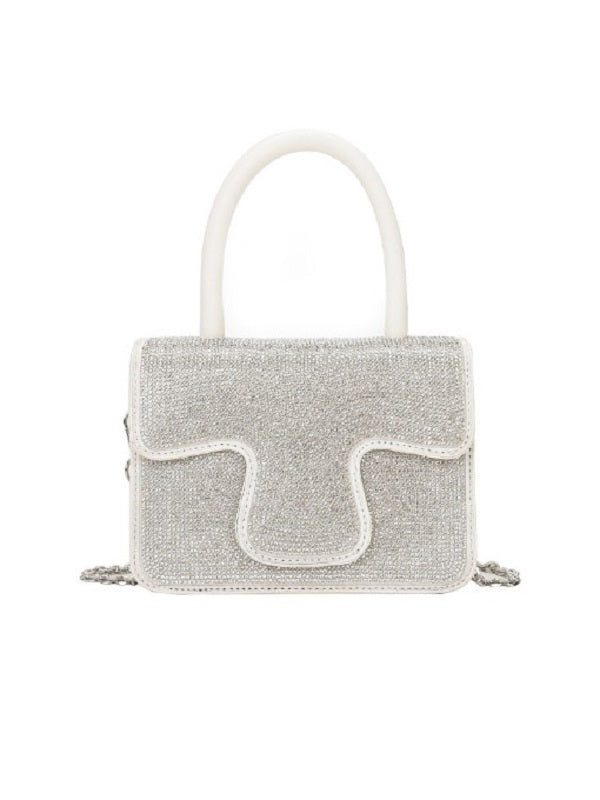 Elegant Patch Rhinestone Chain Handbags Mssza