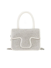 Elegant Patch Rhinestone Chain Handbags Mssza