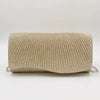 Elegant Pleated Long Chain Party Evening Diamond Wedding Clutch Mssza