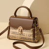 Elegant Printed Fashionable Hand-Held Locks Commuting Small Square Shoulder Crossbody Bag Mssza