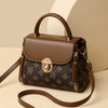 Elegant Printed Fashionable Hand-Held Locks Commuting Small Square Shoulder Crossbody Bag Mssza