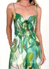 Elegant Pullover Print Suspender Strap Bow Ankle-Length Loose Jumpsuit Mssza