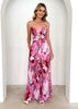 Elegant Pullover Print Suspender Strap Bow Ankle-Length Loose Jumpsuit Mssza