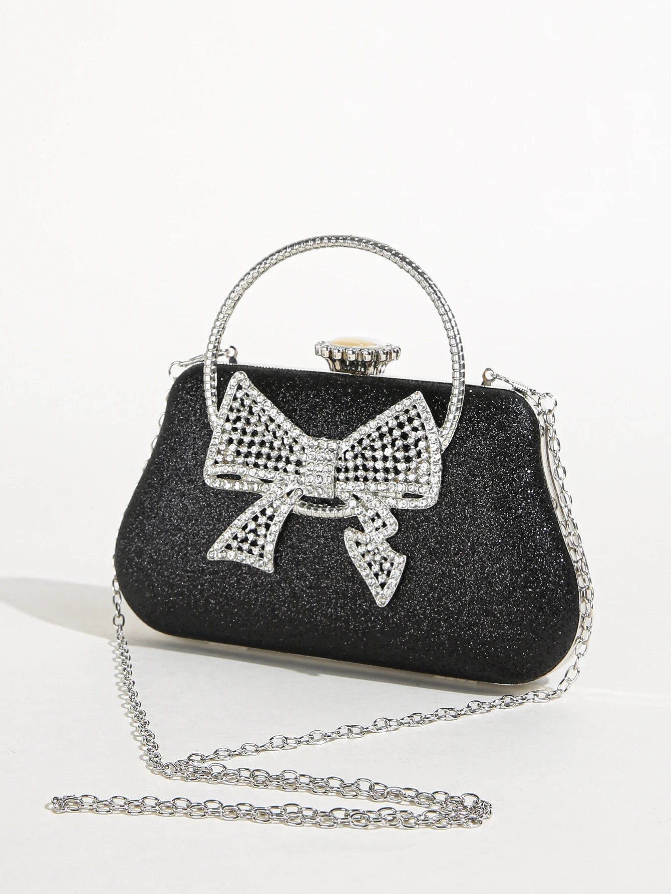 Elegant Rhinestone Luxury Shiny Banquet Dress Purse Evening Bag Mssza