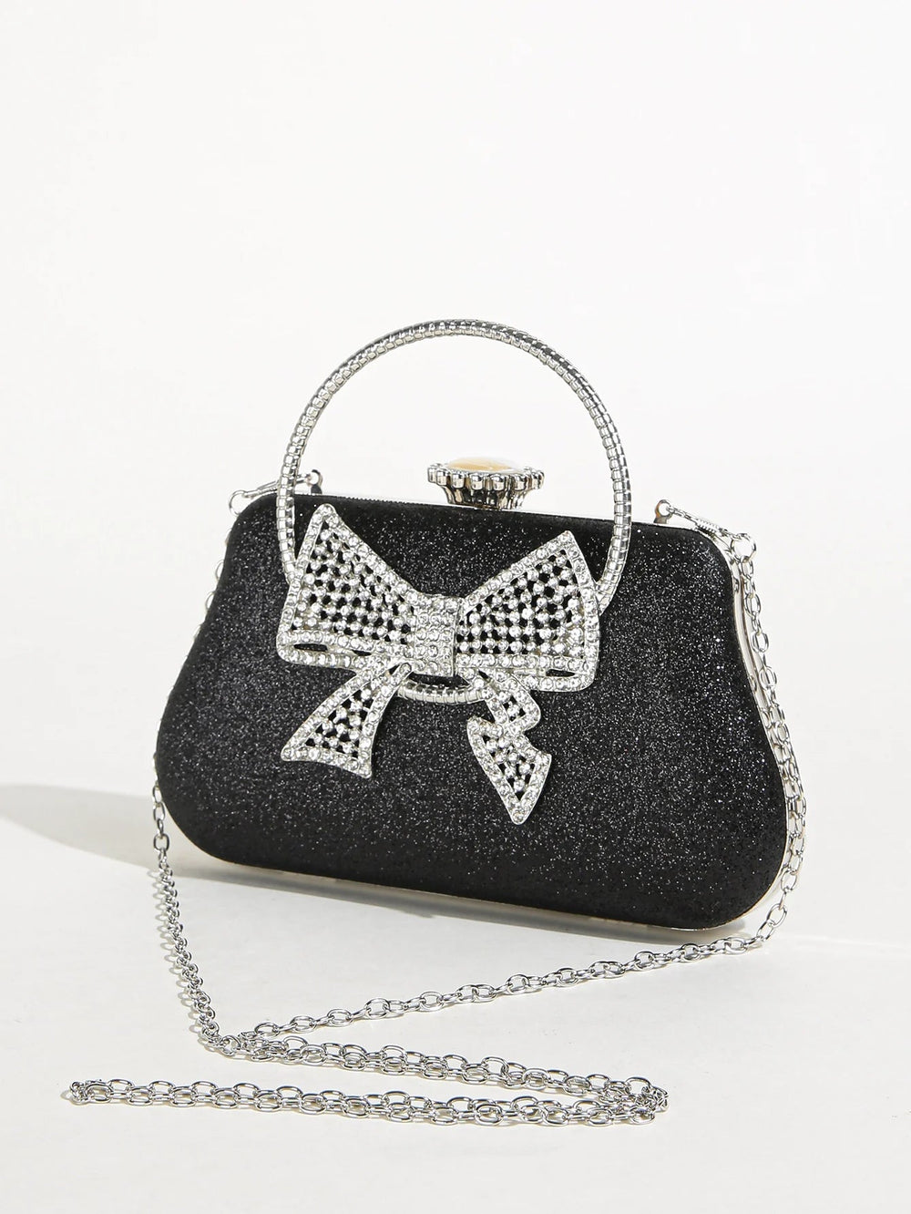 Elegant Rhinestone Luxury Shiny Banquet Dress Purse Evening Bag Mssza