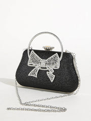 Elegant Rhinestone Luxury Shiny Banquet Dress Purse Evening Bag Mssza