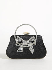 Elegant Rhinestone Luxury Shiny Banquet Dress Purse Evening Bag Mssza