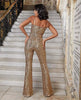 Elegant Sequin Birthday Party Ankle-Length Jumpsuit Mssza