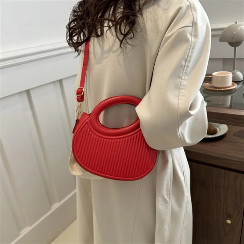 Elegant Sequined Synthetic Leather Chic Stripe Design Versatile Shoulder Crossbody Bags Mssza