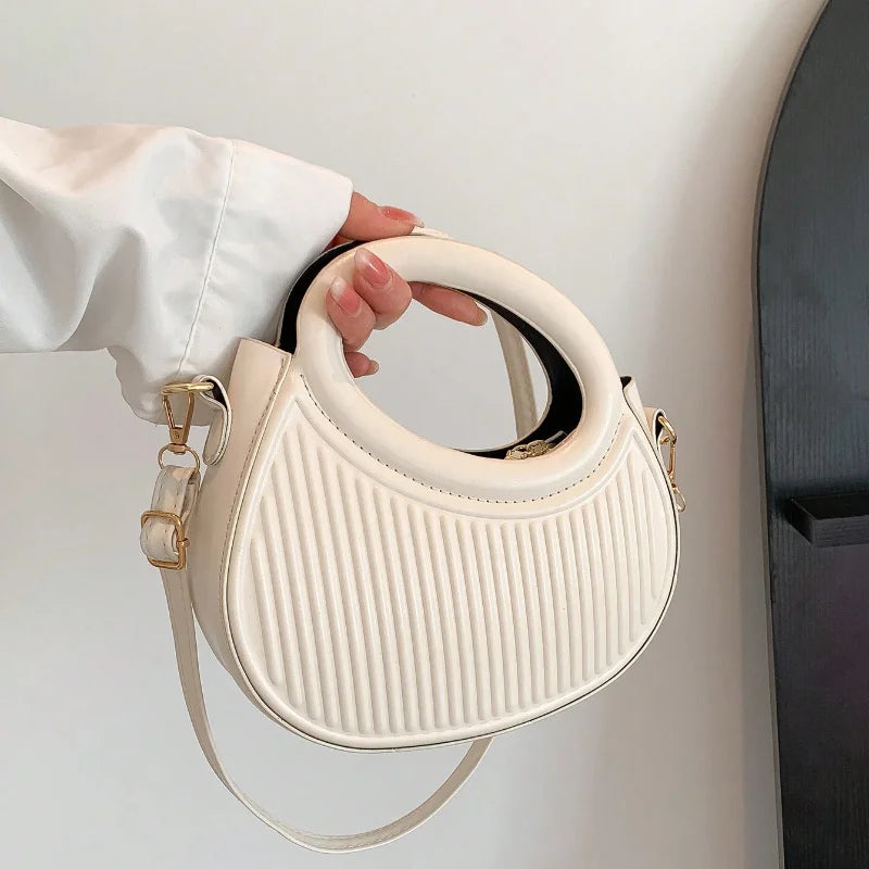 Elegant Sequined Synthetic Leather Chic Stripe Design Versatile Shoulder Crossbody Bags Mssza