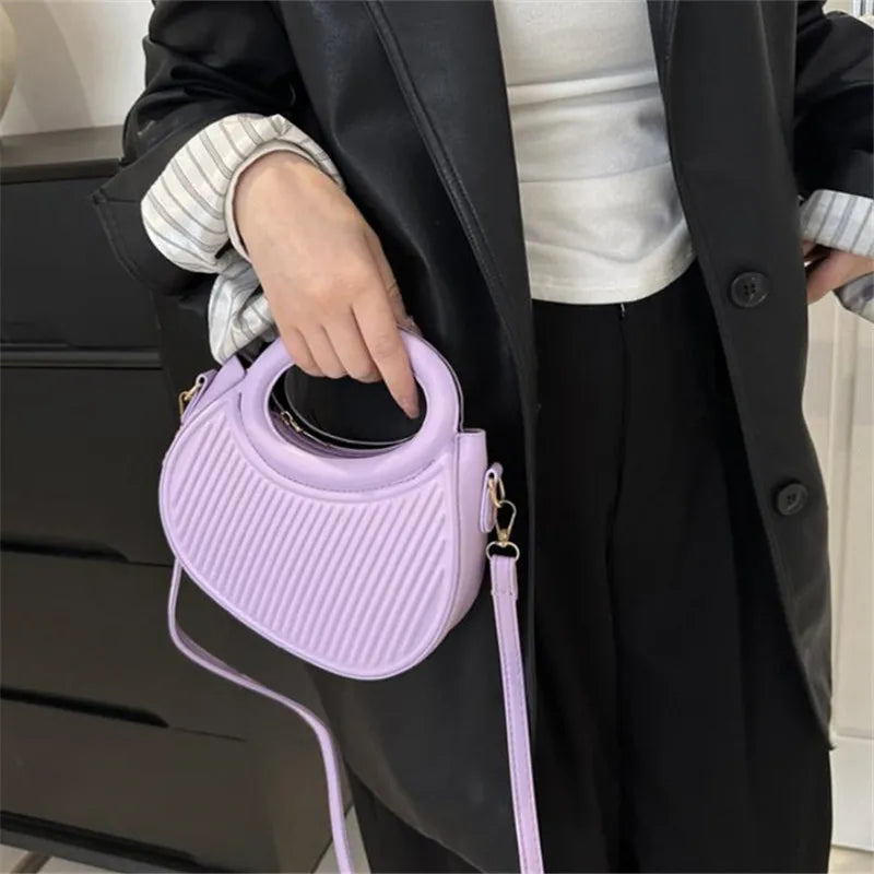 Elegant Sequined Synthetic Leather Chic Stripe Design Versatile Shoulder Crossbody Bags Mssza