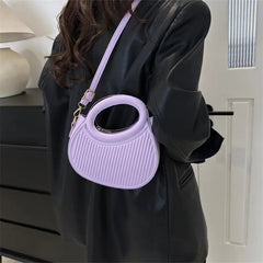 Elegant Sequined Synthetic Leather Chic Stripe Design Versatile Shoulder Crossbody Bags Mssza