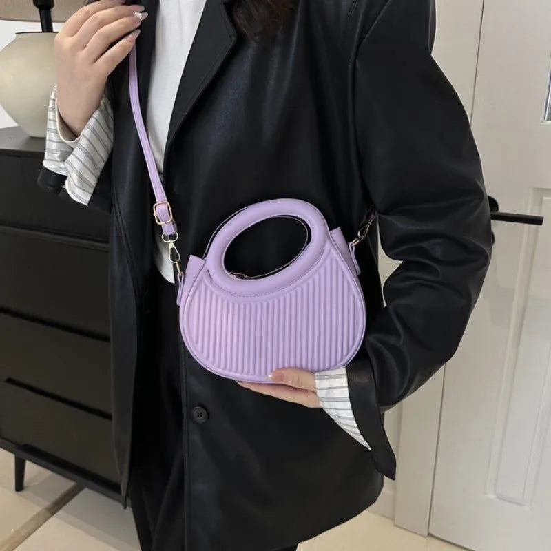 Elegant Sequined Synthetic Leather Chic Stripe Design Versatile Shoulder Crossbody Bags Mssza
