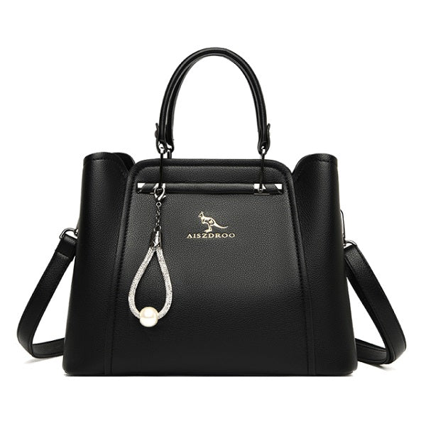 Elegant Simple PU Leather Shoulder Bag Mssza