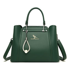 Elegant Simple PU Leather Shoulder Bag Mssza