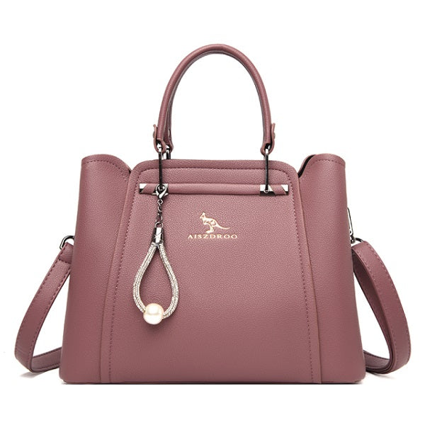 Elegant Simple PU Leather Shoulder Bag Mssza