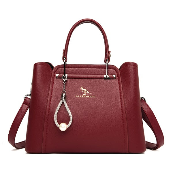 Elegant Simple PU Leather Shoulder Bag Mssza