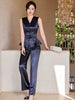 Elegant Single Breasted Business Blazers And Ankle-Length Pant 2 Piece Suit Mssza