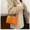 Elegant Small Square Patent Leather Crossbody Handbags Mssza