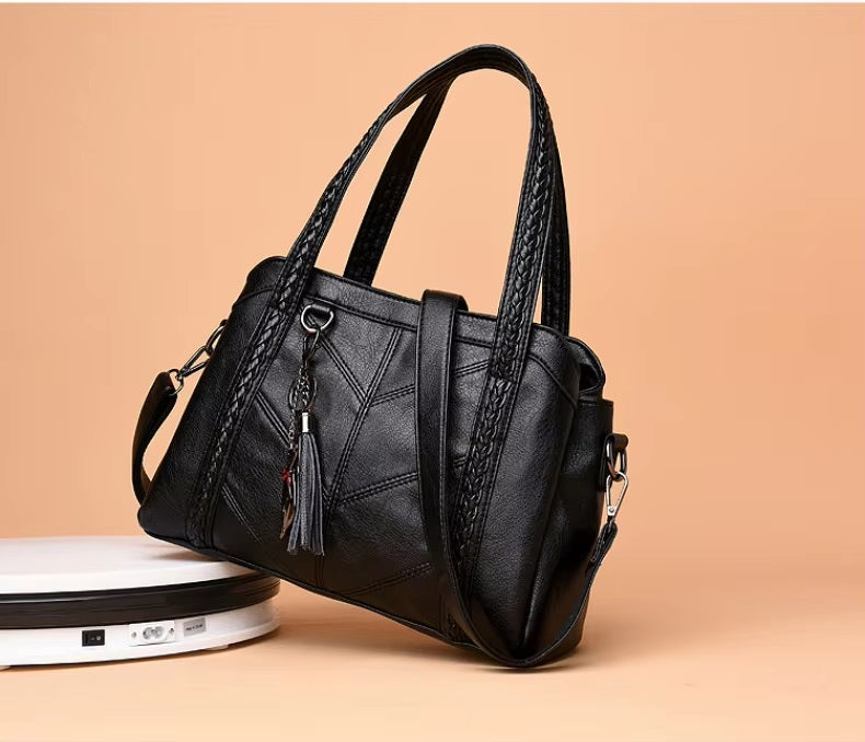 Elegant Soft Vintage Genuine Leather Crossbody Bag Mssza