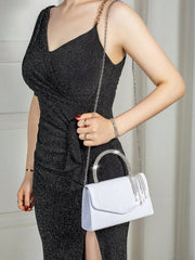 Elegant Solid Charming Velvet Corduroy Tassel Party Banquet Clutch Bag Mssza