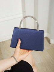Elegant Solid Charming Velvet Corduroy Tassel Party Banquet Clutch Bag Mssza